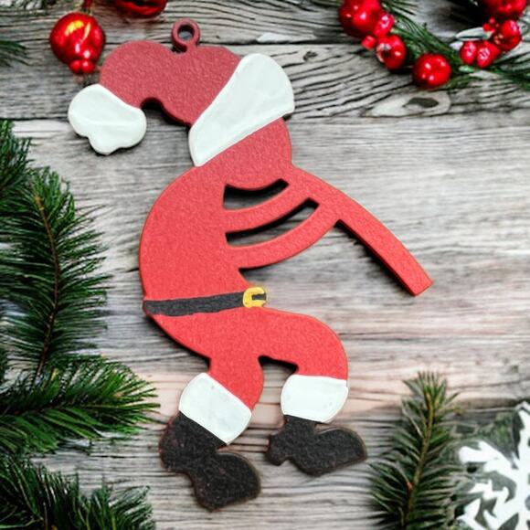 Musical Christmas Ornament Lot of 4 Kokopelli, Guitar Angel with Violin, Bass - Picture 5 of 6